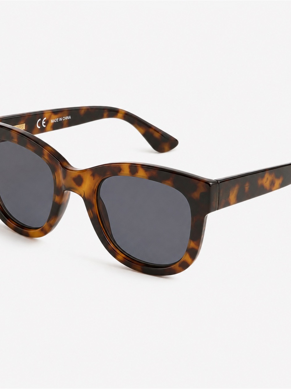 J.Crew Tortoise Shell Oversized Square Sunglasses Gray Lenses Women